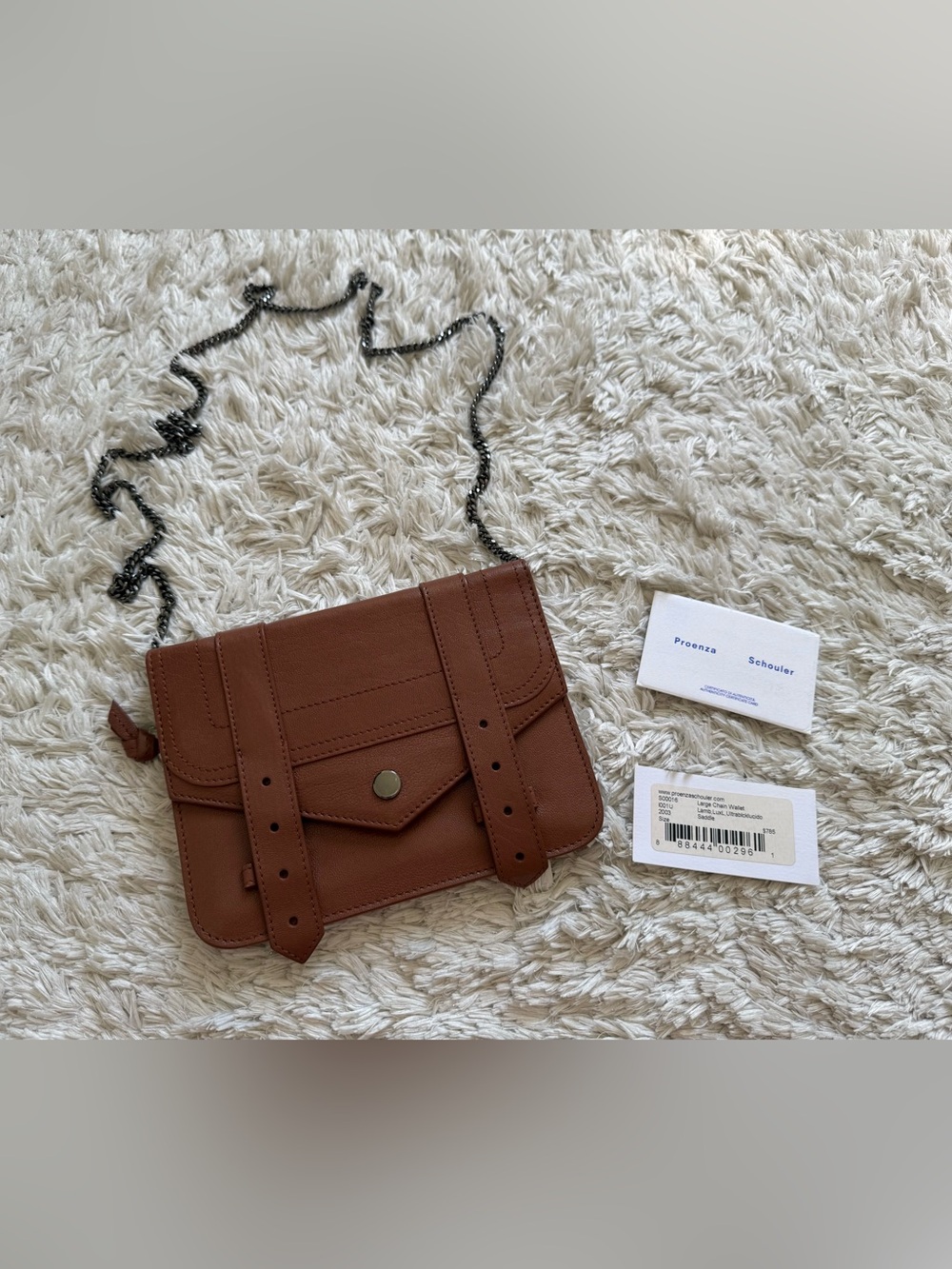 Proenza Schouler Brown Leather Crossbody with Chain Strap